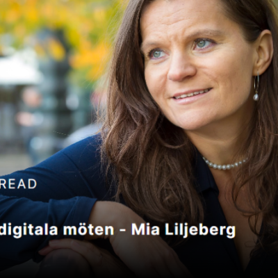Mia Liljeberg tag plats i digitala möten